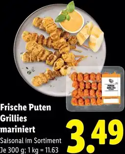 Lidl Frische Puten Grillies mariniert Angebot