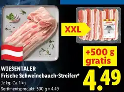 Lidl Wiesentaler frische schweinebauch-streifen Angebot
