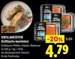 Lidl Grillmeister grilllachs mariniert Angebot