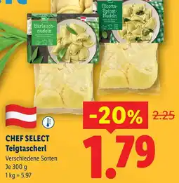Lidl CHEF SELECT Teigtascherl Angebot