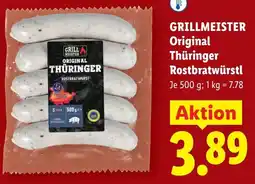 Lidl Grillmeister original thüringer rostbratwürstl Angebot