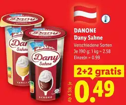 Lidl Danone dany sahne Angebot