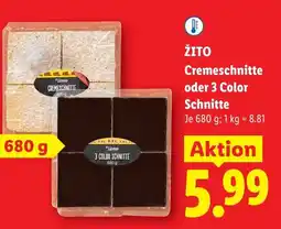 Lidl Žito cremeschnitte oder 3 color schnitte Angebot