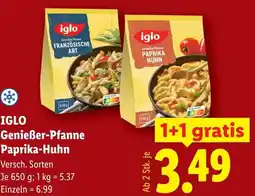 Lidl Iglo genießer pfanne paprika huhn Angebot