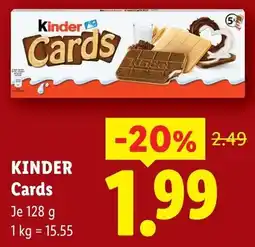 Lidl Kinder Cards Angebot