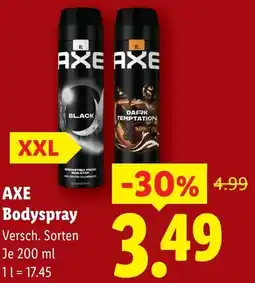 Lidl AXE Bodyspray Angebot