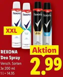 Lidl Rexona deo spray Angebot