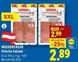 Lidl Wiesentaler frische salami Angebot