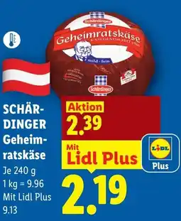 Lidl Schärdinger Geheim- ratskäse Angebot