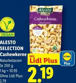 Lidl Alesto selection cashewkerne Angebot