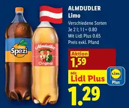 Lidl Almdudler limo Angebot