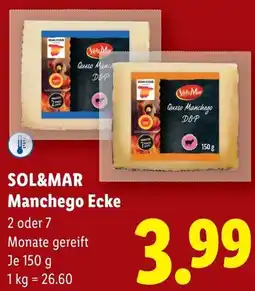 Lidl Sol&mar manchego ecke Angebot