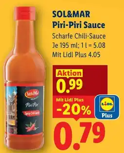 Lidl SOL&MAR Piri-Piri Sauce S Angebot