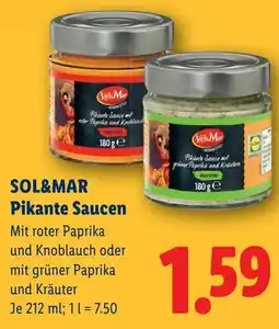 Lidl SOL&MAR Pikante Saucen Angebot