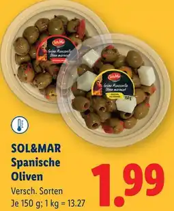Lidl Sol&mar spanische oliven Angebot