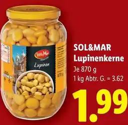 Lidl Sol&mar lupinenkerne Angebot