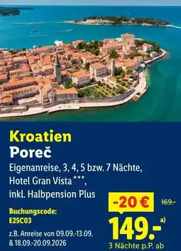 Lidl Kroatien Poreč Angebot