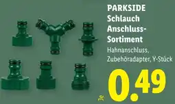 Lidl PARKSIDE Schlauch Anschluss- Sortiment Angebot