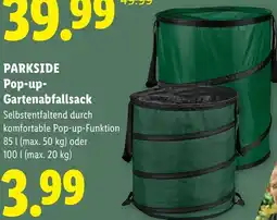 Lidl Parkside pop-up- gartenabfallsack Angebot