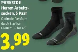 Lidl PARKSIDE Herren Arbeits- socken, 5 Paar Angebot