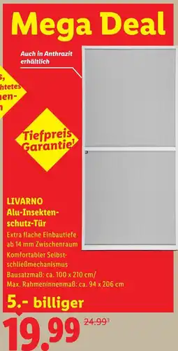 Lidl LIVARNO Alu-Insekten- schutz-Tür Angebot