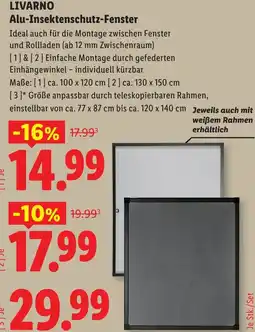 Lidl Livarno alu-insektenschutz-fenster Angebot
