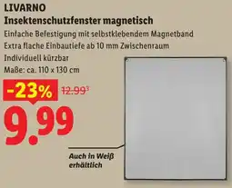 Lidl Livarno insektenschutzfenster magnetisch Angebot