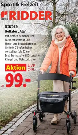 Lidl RIDDER Rollator Alu Angebot