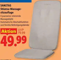 Lidl Sanitas shiatsu-massage- sitzauflage Angebot