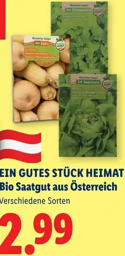 Lidl Ein gutes stück heimat bio saatgut aus österreich Angebot