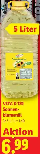 Lidl Vita d'or sonnen- blumenöl Angebot