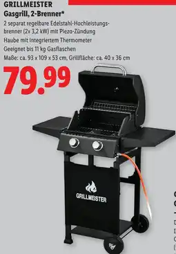 Lidl GRILLMEISTER Gasgrill, 2-Brenner Angebot