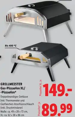 Lidl Grillmeister gas-pizzaofen xl/ -pizzaofen Angebot