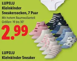 Lidl Lupilu kleinkinder sneakersocken, 7 paar Angebot