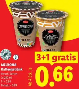 Lidl Milbona kaffeegetränk Angebot
