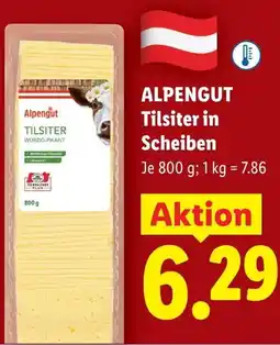 Lidl Alpengut tilsiter in scheiben Angebot
