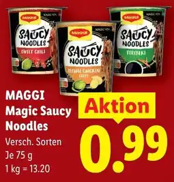 Lidl Maggi Magic Saucy Noodles Angebot