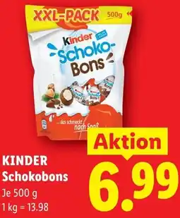 Lidl Kinder Schokobons Angebot