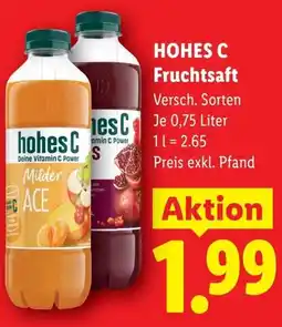 Lidl Hohes c fruchtsaft Angebot