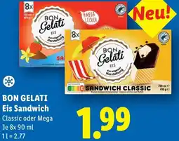 Lidl Bon gelati eis sandwich Angebot