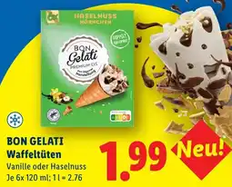 Lidl Bon gelati waffeltüten Angebot