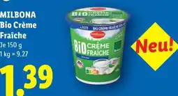 Lidl Milbona bio crème fraîche Angebot