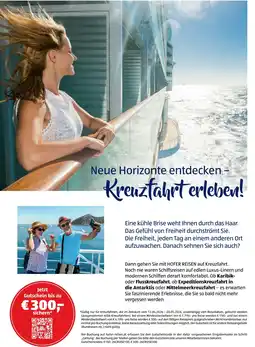 Hofer Reisen Neue Horizonte entdecken - Kreuzfahrt erleben! Angebot