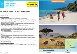 Hofer Reisen Safari & baden tansania & sansibar Angebot