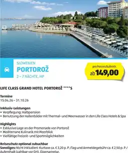 Hofer Reisen Slowenien portorož Angebot