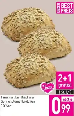 Sutterlüty Hammerl Landbäckerei Sonnenblumenbrötchen Angebot
