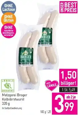 Sutterlüty Metzgerei Broger Kalbsbratwurst Angebot