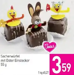 Sutterlüty Sacherwürfel mit Oster Einstecker Angebot