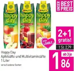 Sutterlüty Happy Day Apfelsäfte und Multivitaminsäfte Angebot