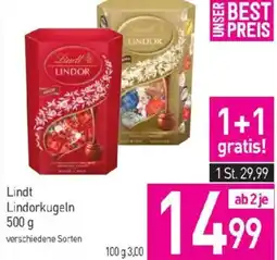 Sutterlüty Lindt Lindorkugeln Angebot